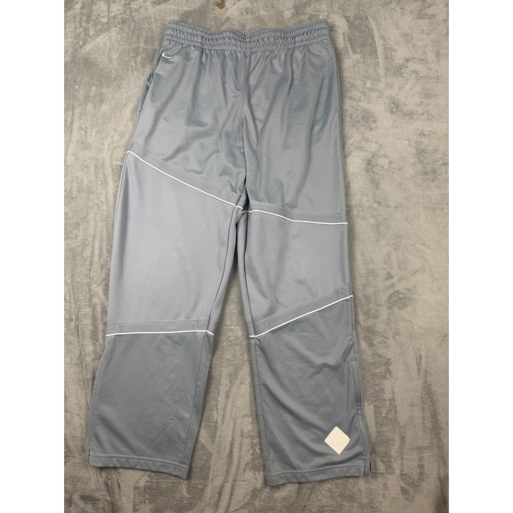 Nike LeBron James Pants Mens XL Gray Athletic Track Pants Relaxed Fit Ankle Zip